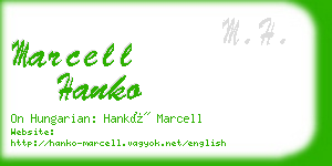 marcell hanko business card